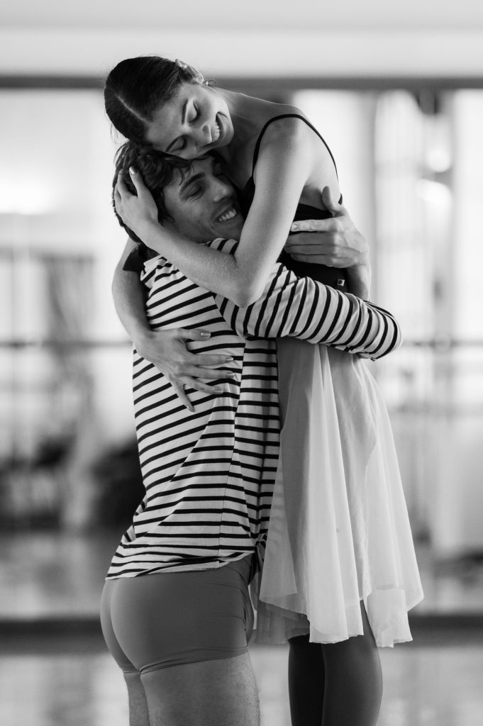 Nina Fernandes and Erivan Garioli, rehearsals of The Czech National Ballet (Photo by Serghei Gherciu)